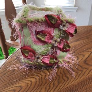 Floral Beaded Boutique Bag